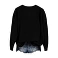 thumbnail image 6 of PLHWHYQ Women's Halloween Cute Ghost Pumpkin Graphic Crewneck Sweatshirt, Long Sleeve Casual Fall Pullover Top c-Black XXL, 6 of 6