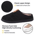 thumbnail image 4 of Ecetana Mens Slippers Cozy Memory Foam Scuff Slippers Casual Slip On Warm House Shoes, 4 of 6