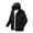Black, variant on Men's Waterproof Hooded Ski Parka, Windproof Padded Warm Lined Winter Snow Jacket, Big Pocket Insulated Coat for Skiing, Snowboarding and Cold Daily Wear White