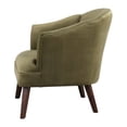 thumbnail image 6 of Uttermost Conroy Wood and Fabric Accent Chair in Olive and Dark Walnut, 6 of 8