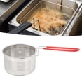 thumbnail image 1 of Deep Fryer Basket, Round 304 Stainless Steel Fry Baskets With Handle Kitchen Cooking Strainer Colander For French Fries Chicken Feet Onion Rings Shrimp, 1 of 8
