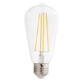 thumbnail image 4 of Maxxima ST19 LED Edison Light Bulb, 60 Watt Equal, 800 Lumens 2700K Warm White (6 Pack), 4 of 4