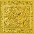 thumbnail image 1 of Ahgly Company Indoor Square Animal Yellow Traditional Area Rugs, 5' Square, 1 of 4