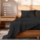 thumbnail image 3 of Bed Sheet Set - 1800-piece pack. Luxurious double-sided brushed microfiber bed sheets (black, for wedding beds), 3 of 38
