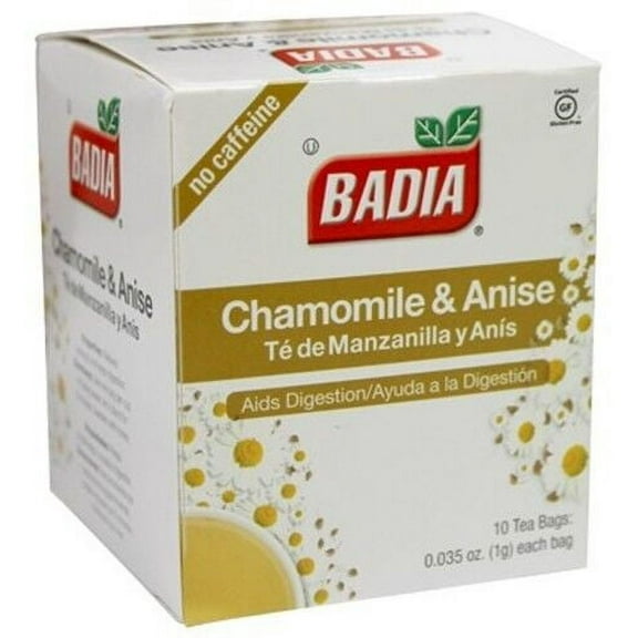 Badia Te de Manzanilla, Spices Chamomile & Anise Tea Bags, 25ct