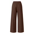 thumbnail image 5 of DHFJKG Wide Leg Pants For Women Baggy Joggers Elastic Waist Oversized Athletic Trousers With Pockets, 5 of 5