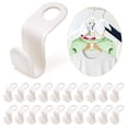 thumbnail image 1 of Gancho conector para perchas, clip de extensión para perchas, para armario, (blanco) (paquete de 12), 1 of 4