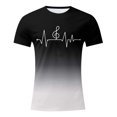 thumbnail image 1 of LUOGENLI T-shirts pour Homme pour Hommes T-Shirt à Imprimé Numérique Col Rond Manches Courtes T-Shirt T-shirts pour Homme T-Shirt Graphique Fête de la Saint-Patrick T-shirts pour Hommes T-shirts Graphiques Pêche Saint-Valentin Gris Pâle XXXXXL, 1 of 4