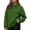 Army Green-01, variant on Women's Wrap Neck Loose Sweatshirt, Pullover Drop Shoulder Long Sleeve, Fall Casual Lounge Wear