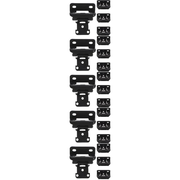 5 Pieces Self Closing Hinge Soft Close Hinges Cabinet Matte Black Door for Doors