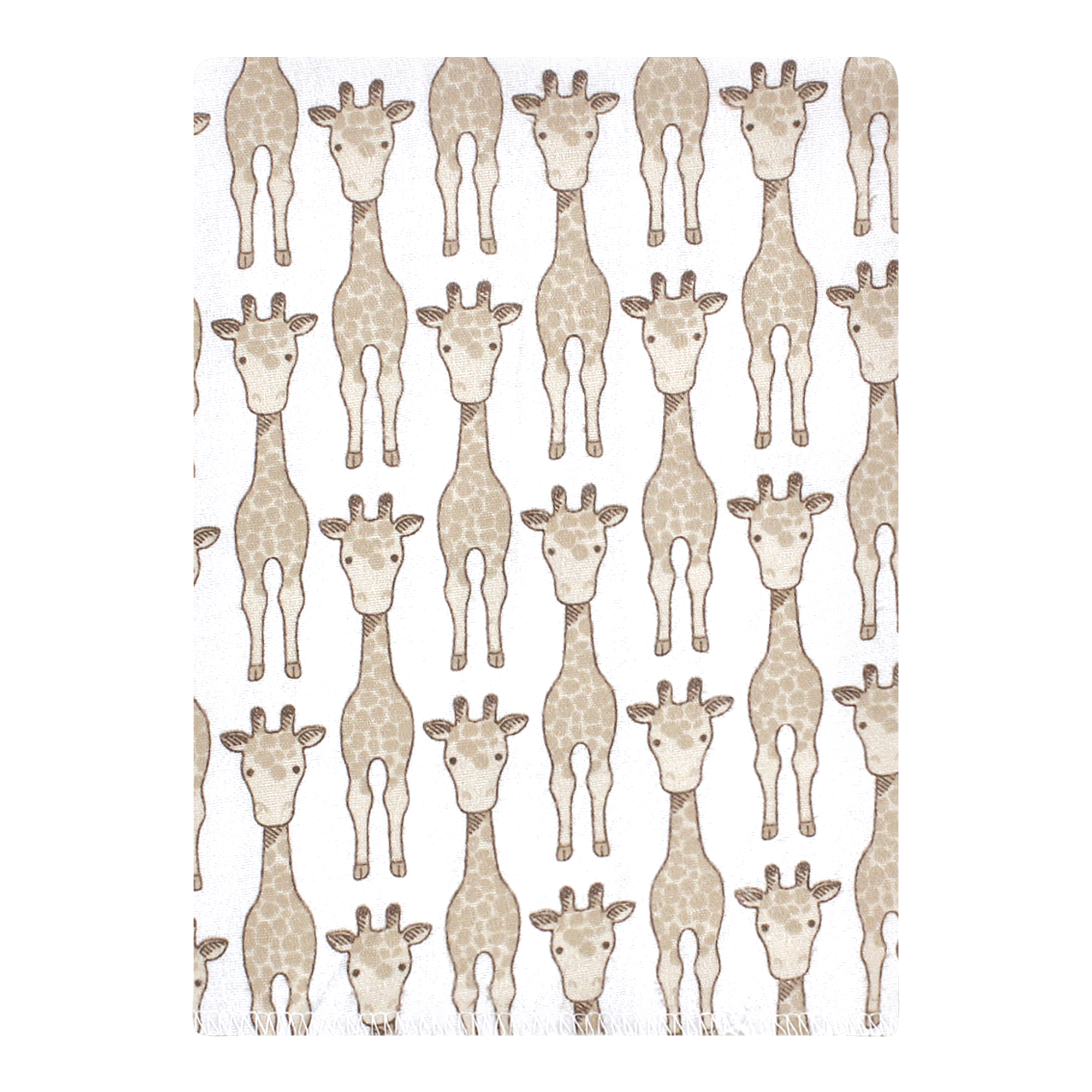 Hudson Baby Cotton Flannel Burp Cloths 12-Pack Bundle, Giraffe, One Size