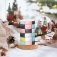thumbnail image 2 of Yayeee Flameless Candles with Remote Flickering Battery Operated Multi Color Changing, Gray Checkered Pattern, 2 of 7