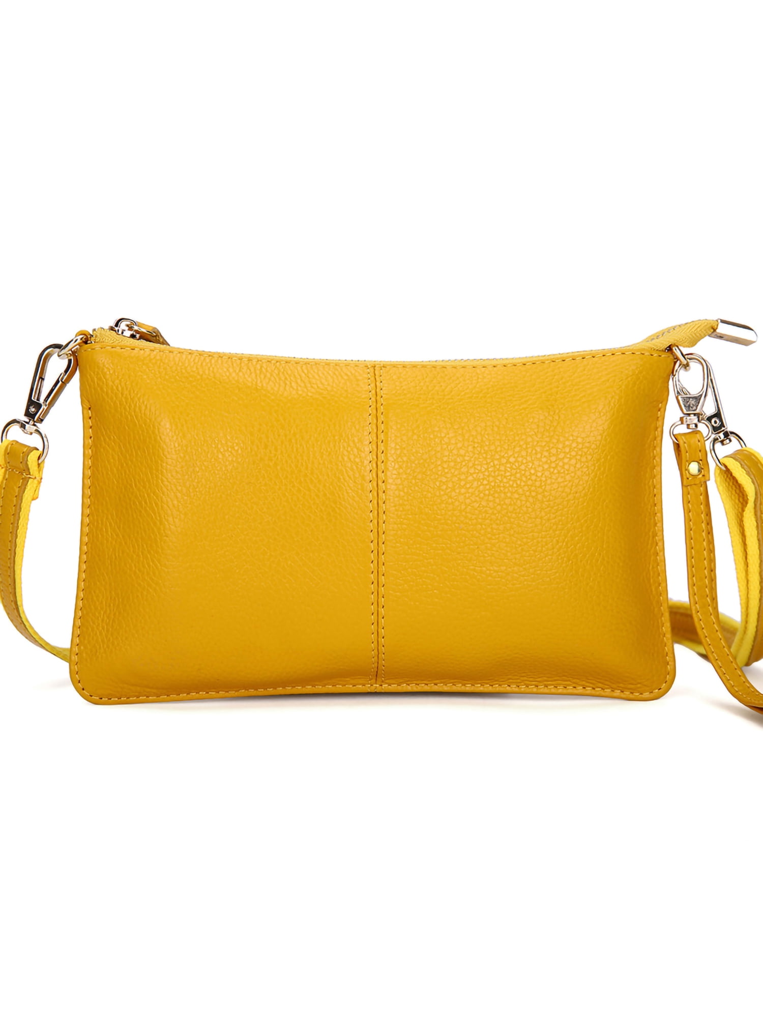 yellow designer clutch bag