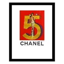 Vintage Fashion No5 Chic Framed Print