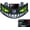 Green, variant on Devil Eyes Light for Car Windshield,Rechargeable Solar-Powered Wireless Car Window LED Ambient Lamp,Suction Cup Warning Light for SUV, Truck,Van,RV