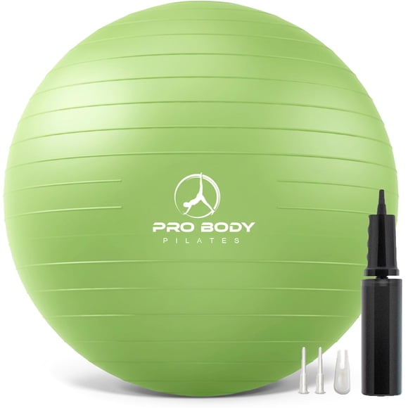 Pelota de ejercicio ProBody Pilates 65 cm verde lima de estabilidad