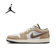 thumbnail image 3 of NIKE Air Jordan 1” Zapatillas de baloncesto retro de caña baja, antideslizantes, resistentes al desgaste, de cuero sintético, color gris humo claro, para hombre, 3 of 5