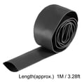 thumbnail image 4 of Manguera termorretráctil Uxcell, funda de cable de tubo retráctil de 3.3ft negra de 0.87 in, 4 of 6