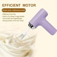 thumbnail image 3 of Mini Wireless Household Electric Egg Beater, Rechargable Handheld Egg Beater, with 3 Speed Modes, Detachable, Rechargeable, for Baking, Eggs, Cakes(Purple-A), 3 of 6