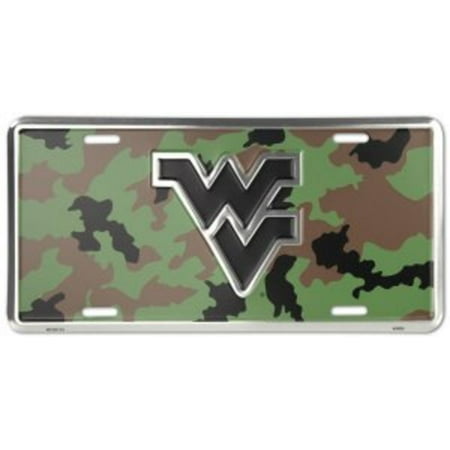 West Virginia Mountaineers Brass - West Virginia Mountaineers Camo Plate