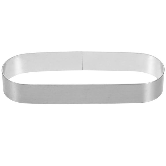 LEORX Oval Stainless Steel Tart Mold Reusable Baking Tool for Home Cakes and Mousses