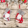 thumbnail image 4 of Christmas Stockings, Xmas Stockings Decorations, Gnomes Santa Christmas Stockings Fireplace Hanging Stockings Ornament for Family Christmas Decoration, 4 of 6