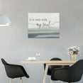 thumbnail image 3 of Large Christian Wall Art It Is Well With My Soul Pictures Wall Decor Bible Verse Canvas Painting Print Modern Home Decor Artworks Framed for Living Room Bathroom Master Bedroom Sign Church 16"x12", 3 of 6