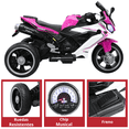 thumbnail image 4 of Moto Eléctrica Infantil 3 Ruedas 6V con Bluetooth - Rosa, 4 of 8