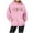 Pink, variant on SIYUDAN Women's Sweatshirts Hoodies Jesus Loves You Sweatshirt Letter Print Christian Sweatshirt Oversized Womens Pullover Fall Jackets Preppy Clothes