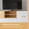 thumbnail image 5 of WynBing Set of 2 Wooden Dresser Knobs with Rattan Cabinet Pulls - and Stylish Furniture Handles, 5 of 6