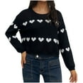 thumbnail image 2 of POROPL Fall Sweaters for Women Cropped Sweater Casual Oversized Knitted Pullover Size S-XL, 2 of 3
