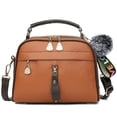 thumbnail image 3 of Shoulder Handbag Fashion Casual Solid Color Zipper Crossbody Bag Shoulder Tote, 3 of 6