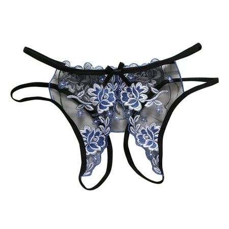 Xiaoxatg Sexy Panties for Women Women Lace Open Crotch Low Waist Panties Underwear Women Plus Size Underwear Satin Panties for Women
