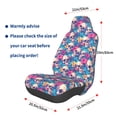 thumbnail image 2 of Lsque Skull blue leaf Pattern Car Seat Covers for Front Seats , Waterproof Seat Covers for Cars, Sporty Front Seat Covers,Car Seat Cover Protector Front Seats, 2 of 5