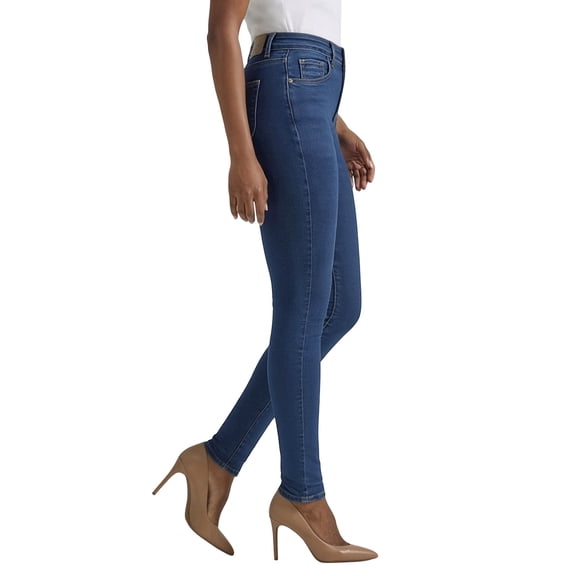 Women's Skinny Jeans High Waisted Butt Lift Denim Pants Slim Fit Stretchy Push Up Tummy Control Jeggings Blue S
