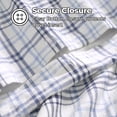 thumbnail image 5 of Superior Plaid Flannel Cotton Duvet Set, King/California King, Blue, 5 of 11