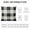 thumbnail image 5 of COMIO  Farmhouse Buffalo Plaid Check Throw Pillow Covers, Outdoor Decorative Pillow Covers with Stitched Edge for Bed Couch Sofa, Black and White, 5 of 5