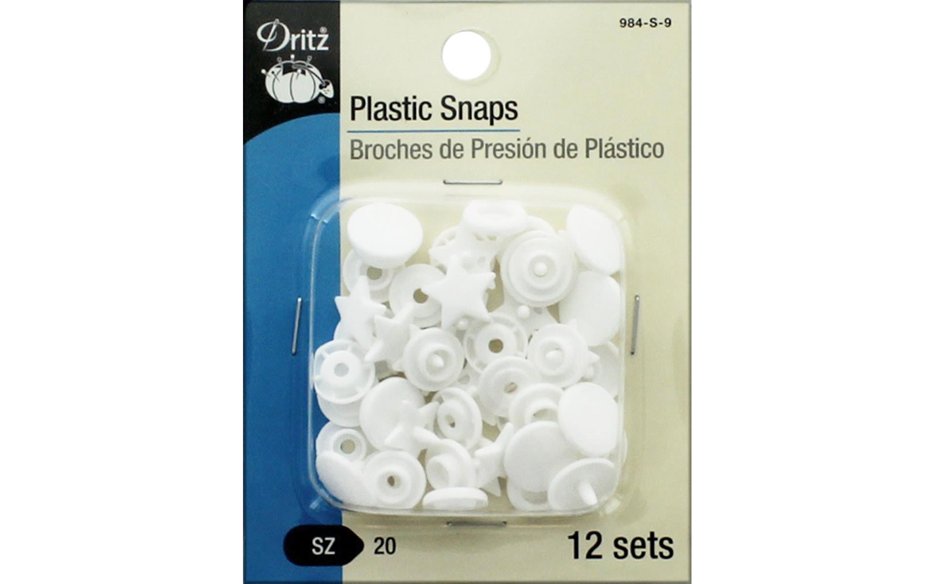 Dritz Snaps Plastic Size 20 Stars White