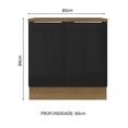 thumbnail image 2 of Gabinete Bajo de Cocina Madesa Lux 80cm con Encimera MN, 2 of 5