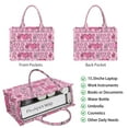 thumbnail image 2 of Large Capacity Tote Bag,Pink Breast Cancer and Love Handbag Fashion Luxury Tote Bag,15.7"x13"x 5.1" Inches,Laptop Compatible, 2 of 6
