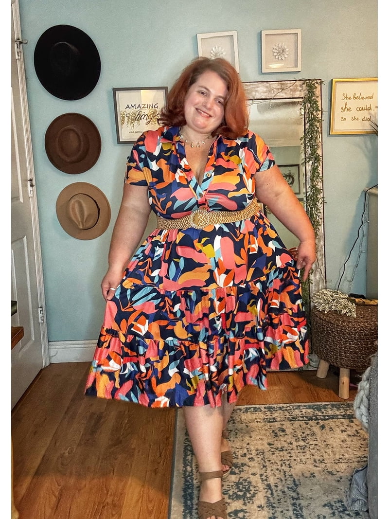 summer plus size dresses Cassie LIZ Fall 4X Casual Floral Boho Dresses for Women Fashion Midi Sundresses Short Sleeve Collared Elegant V Neck Dresses Loose published_date:2026-05-18T15:54:08Z Size:Small / Medium Beige Long Sleeve Hand Maxi Featuring a boho floral