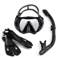 thumbnail image 1 of Equipo Completo de Snorkel, Máscara Panorámica de Gran Ángulo con Tubo de Respiro y Aletas, Accesorio para Buceo Recreativo en Aguas Poco Profundas, 1 of 5