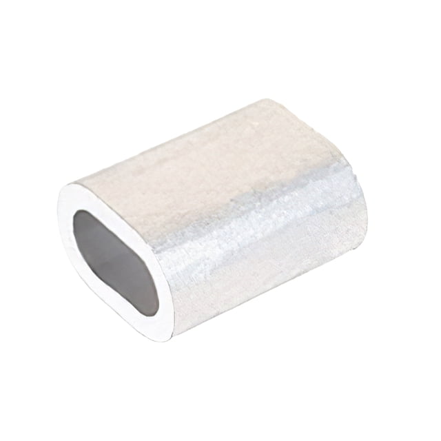 Clip De Aluminio Ovalado Plata Oval Aluminio Crimping Loop Resistente A La Corrosión Cable Virola Alambre Crimping Sleeve Wire Rope Virola Para Alambre Y Cuerda,2000Pcs 0.5Mm / 0.02Inch Cateissary TO005563-11