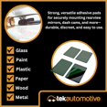 thumbnail image 5 of Tek Automotive Adhesive Mirror Pads Pack of 4 - Strong & Durable EVA Foam for Rear View Mirror Car Mirror Mounting Dash Cam Sticky Pads Black for Discreet Look Easy to Fit Multi Purpose Use, 5 of 5