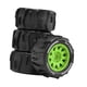 thumbnail image 3 of 1:18 Neumáticos RC Ruedas Neumáticos de repuesto para control remoto Elegantes Orificio de montaje de 4 mm Verde, 3 of 9