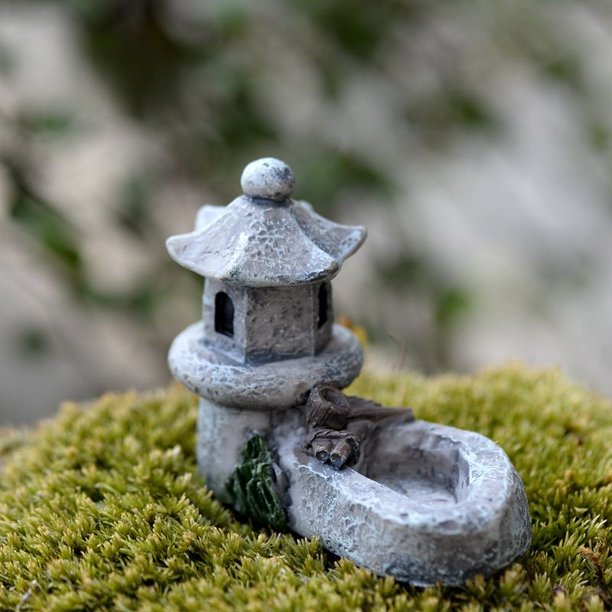 Accesorios para jardín de hadas, miniaturas, pozos de agua de manantial, puentes, barcos, adornos, estatuas, figuritas, paisajes, hogar, jardín, manualidades, decoración