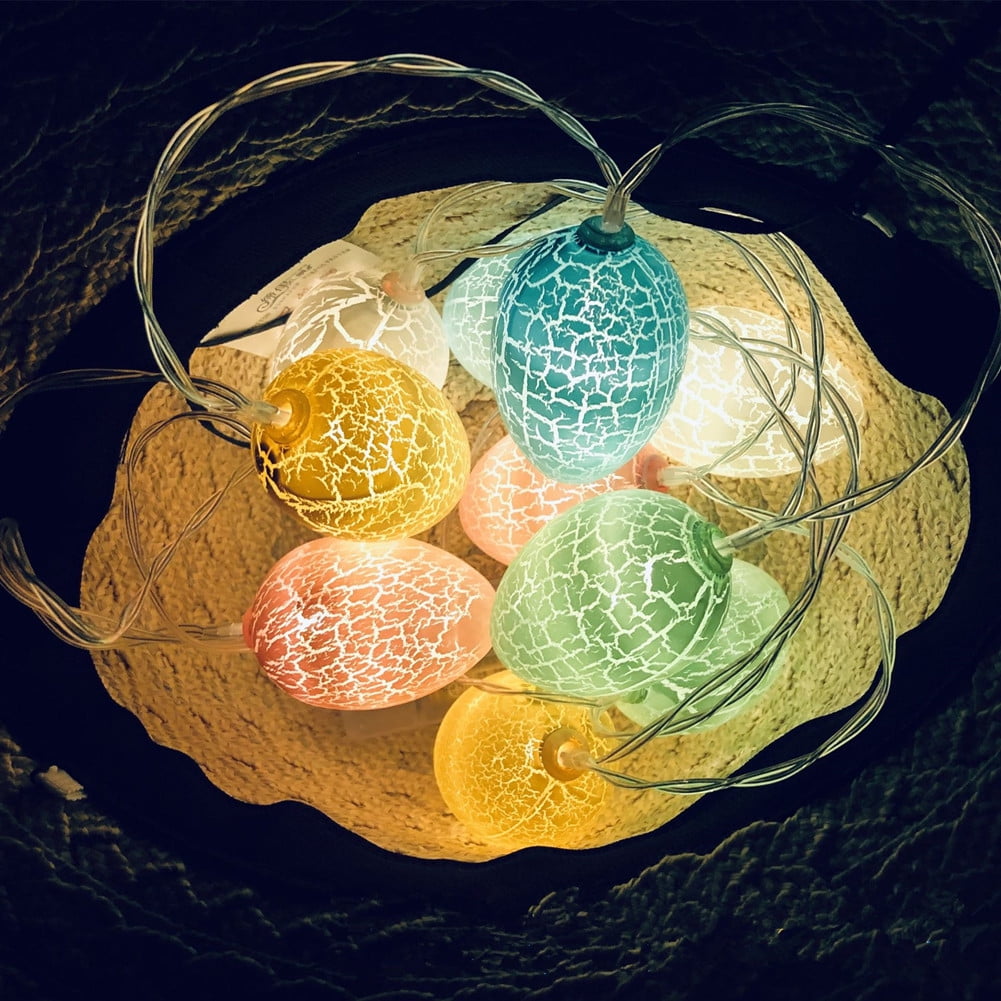 Eggs Shaped LED String Light Easter Decoration for Party Garland