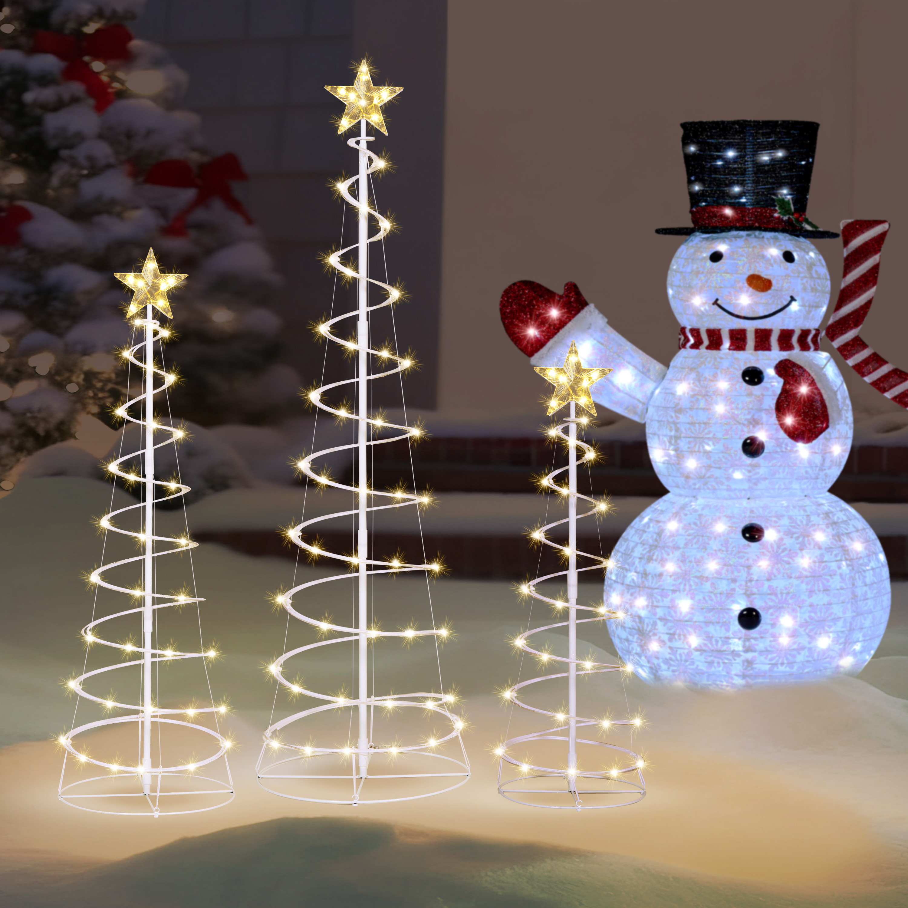 Joyfy 3-Pack Spiral Tree Christmas Lights With 218 LEDs photo 8
