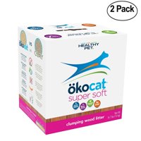 okocat Super Soft Natural Wood Clumping Litter - 2 Pack