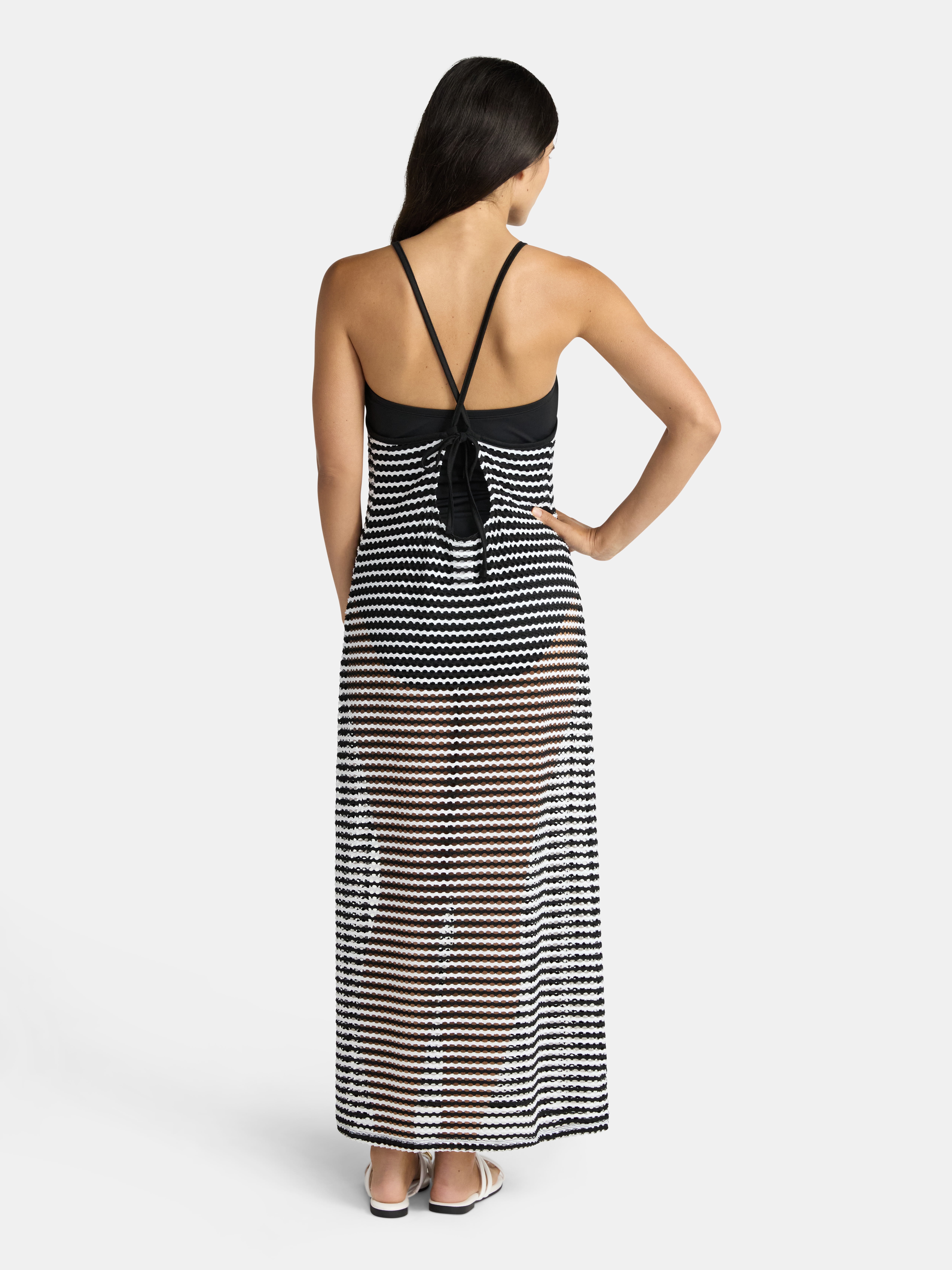 Time and Tru Women's Halter Swim Coverup Dress. Sizes XS-3X